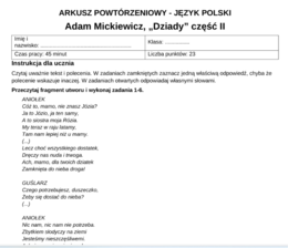 Materiały do "Dziadów" cz. II Adama Mickiewicza