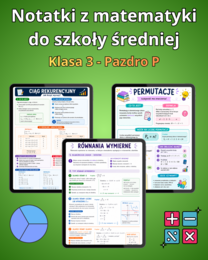 Notatki z matematyki do 3 klasy - Pazdro 3P