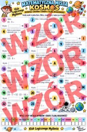 Matematyczna misja kosmos. Działania na liczbach - powtórzenie.