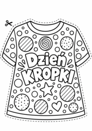 Koszulki na dzień Kropki - Kolorowanki