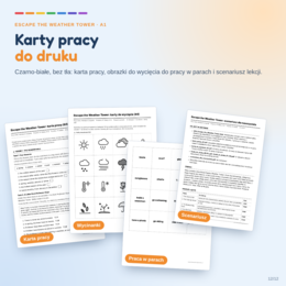 Escape the Weather Tower - escape room: pory roku, miesiące i pogoda (A1)