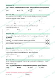 Próbny egzamin ósmoklasisty z matematyki: Liczby i działania , klasa 8 (karta odpowiedzi + zasady oceniania)