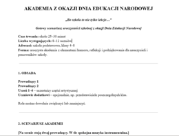 Akademia z okazji Dnia Edukacji Narodowej