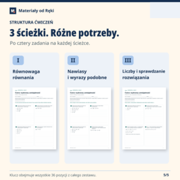 Równania: znajdź błędny krok - diagnoza i 3 ścieżki ćwiczeń | Matematyka, klasa 7