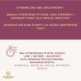 Question Builders - dynamiczna gra drużynowa na budowanie pytań | klasy 3-6 | A1-A2