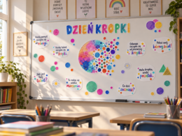 Dekoracja Gazetka Klasowa szkolna – Dzień Kropki / P04