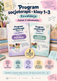Program zajęć socjoterapeutycznych – klasy I–III. Rewalidacja.
