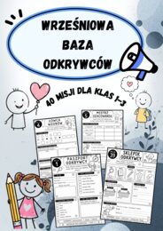 „Wrześniowa Baza Odkrywców” dla klas 1–3