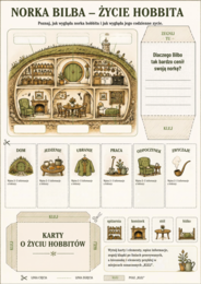 Lapbook, "Hobbit", karty do stworzenia kreatywnej książeczki powtórkowej