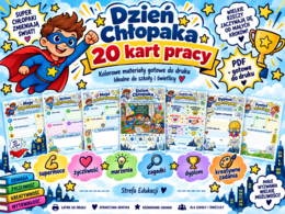 Zestaw kart pracy – Dzień Chłopaka kl. 1-3