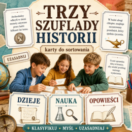 Trzy szuflady historii – 36 kart do sortowania
