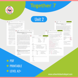 Together 7 Unit 2 - test A/B i kartkówki do działu 2