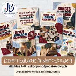Dzień Edukacji Narodowej – gazetka szkolna dla młodzieży | 29 plakatów A4