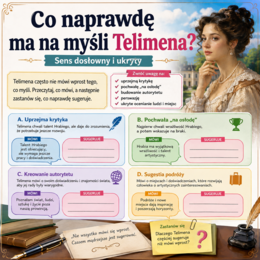Co naprawdę ma na myśli Telimena? – sens dosłowny i ukryty