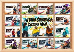 DZIEŃ CHŁOPAKA - gazetka w stylu komiksowym