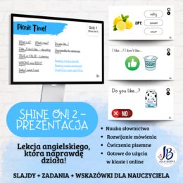 Shine On! 2 – Unit 7 Picnic Time! | prezentacja do lekcji + gry i ćwiczenia