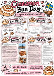Cinnamon Bun Day – język angielski A1–B2 | 4 poziomy trudności