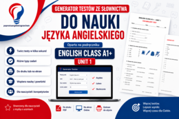 Generator testów English Class A1+, Unit 1