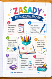 Zasady Prowadzenia Zeszytu - Wklejki Kolorowe