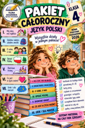 Pakiet całoroczny – Język polski | Klasa 4 | Nowa podstawa 2026