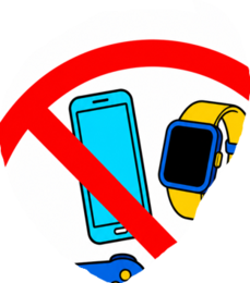 Grafika zakaz u używania telefonów