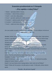 Scenariusz przedstawienia na 11 listopada pt. |Przy ognisku o wolnej Polsce"