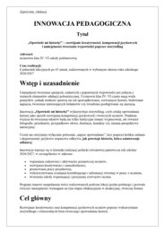 Innowacja pedagogiczna/polonistyczna – język polski kl. 4–6 | Storytelling i kreatywne pisanie „Opowiedz mi historię!”
