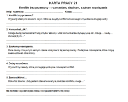 Plan wychowawczy dla klasy 4