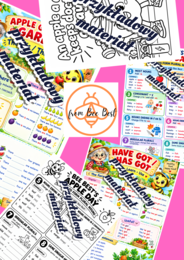 Apple Day - 28th Sep - Dzień Jabłka - activity book - handouts/printouts - gazetka ścienna - FullPack