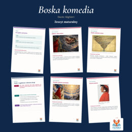 Boska komedia — Dante Alighieri | Zeszyt maturalny: szczegółowe omówienie, 82 zadania i klucz odpowiedzi