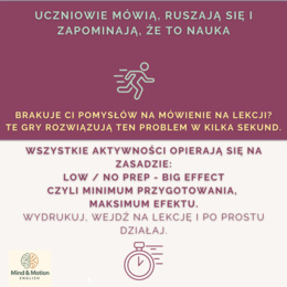 Back To School - gry i ice-breakers na pierwsze lekcje angielskiego | klasy 3-6