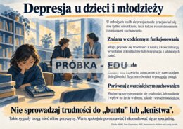 DEPRESJA - NIE WSZYSTKO WIDAĆ - Gazetka edukacyjna | 20 plansz A4 w poziomie