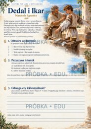 Mity greckie — karty pracy, test i odpowiedzi | klasy 5–6