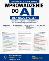 Wprowadzenie do AI dla nauczyciela — krok po kroku