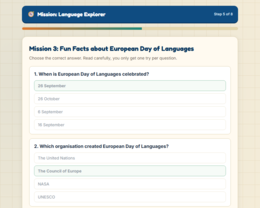Mission: Language Explorer, na Europejski Dzień Języków