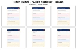 MAŁY KSIĄŻĘ - 7 KART PRACY A4 + KLUCZ ODPOWIEDZI