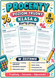 PROCENTY-TRUDNE- klasa 6