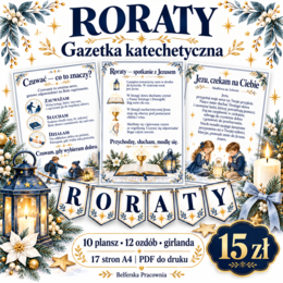🕯️✨ RORATY — gazetka katechetyczna na Adwent ✨🕯️
