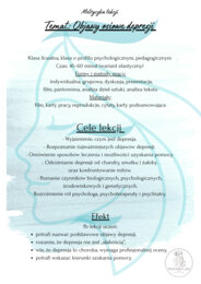 Depresja-lekcja kreatywna z psychologiem
