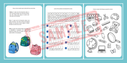 BACK TO SCHOOL – ENGLISH ACTIVITY PACK | KLASY 1–3 (counting, matching, wordsearch, decoding i więcej!)