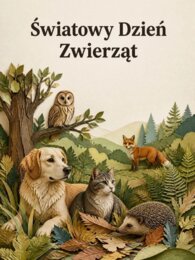 Światowy Dzień Zwierząt – gazetka szkolna i 18 plansz edukacyjnych o dobrostanie i odpowiedzialnej opiece