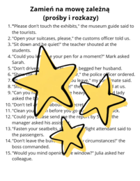 Karty pracy- Passive Voice and Reported Speech