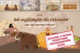Od myśliwych do rolników. Jak żyli pierwsi ludzie? - prezentacja historia klasa 4 NOWA PODSTAWA
