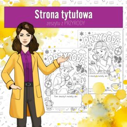 Okładki do zeszytu z PRZYRODY, okładka na pierwszą stronę.