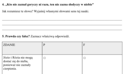 "Dziady" cz. II - karta pracy
