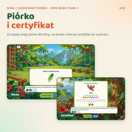 Gra interaktywna Join Bugs Team 1 z pakietem nauczyciela, Starter Unit - Unit 6