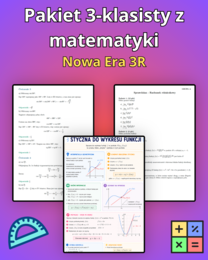 Pakiet 3-klasisty z matematyki - NE 3R