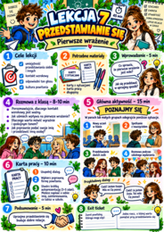 10 GOTOWYCH GODZIN WYCHOWAWCZYCH – KULTURA OSOBISTA I SAVOIR-VIVRE | scenariusze 45 min + 10 kolorowych kart pracy A4