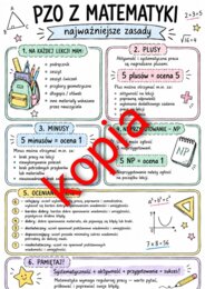 PZO matematyka szkoła podstawowa, wersja 5 plusów , 5 minusów