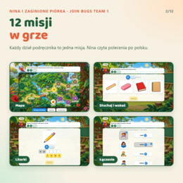 Gra interaktywna Join Bugs Team 1 z pakietem nauczyciela, Starter Unit - Unit 6